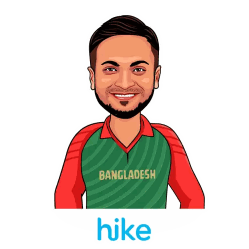Man In Bangladesh Jersey Sticker