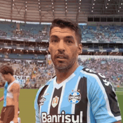 Man In Banrisul Jersey On Field GIF