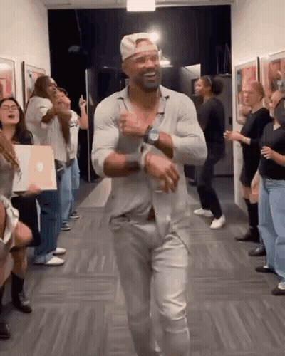 Man In Baseball Cap Dancing GIF