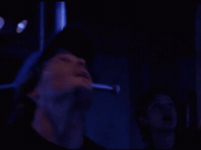 Man In Baseball Cap Looking Up GIF