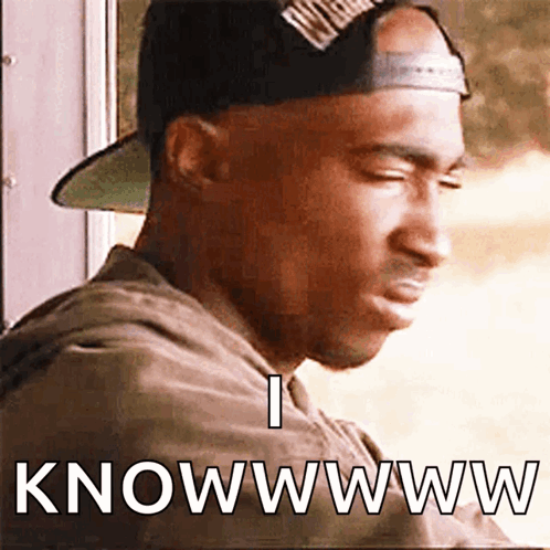 Man In Baseball Cap Saying I Know WWW GIF