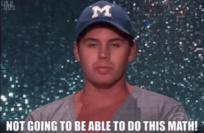 Man In Baseball Cap Saying Not Going To Do This Math GIF