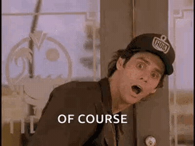 Man In Baseball Cap Saying Of Course GIF
