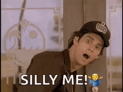 Man In Baseball Cap Saying Silly Me GIF