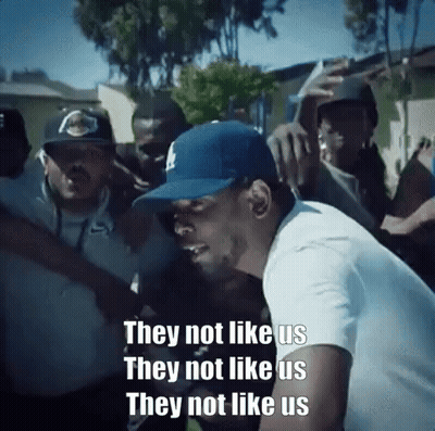 Man In Baseball Cap Saying They Not Like Us GIF