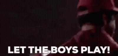 Man In Baseball Cap Screaming Let The Boys Play GIF