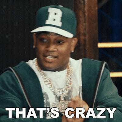 Man In Baseball Cap With B Says That's Crazy GIF