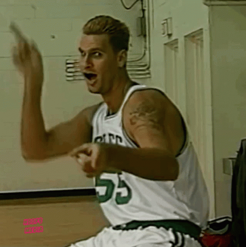 Man In Basketball Jersey Number 55 GIF
