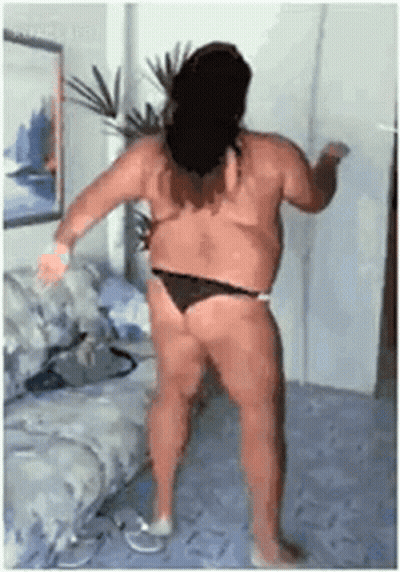 Man In Bathing Suit Dancing GIF