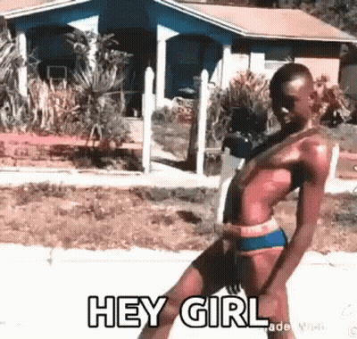 Man In Bathing Suit Saying Hey Girl GIF