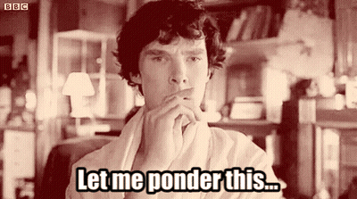 Man In Bathrobe Pondering Let Me Ponder This GIF