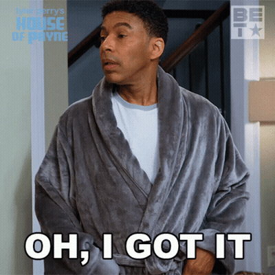 Man In Bathrobe Saying Oh I Got It GIF