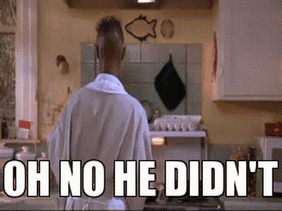 Man In Bathrobe Saying Oh No He Didn't GIF