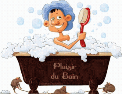 Man In Bathtub With Plaisir Du Bain GIF