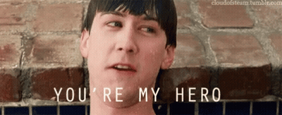 Man In Bathtub You're My Hero GIF