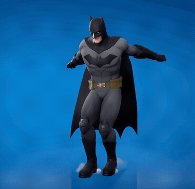 Man In Batman Costume Making Peace Sign GIF