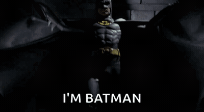 Man In Batman Costume Saying I'm Batman GIF