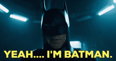 Man In Batman Suit Says Yeah I'm Batman GIF