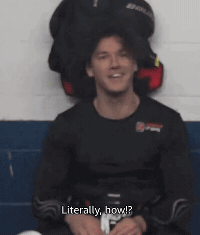 Man In Bauer Jersey In Locker Room GIF