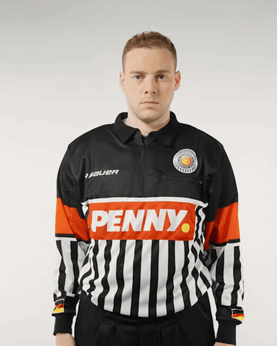 Man In Bauer Jersey With Penny GIF