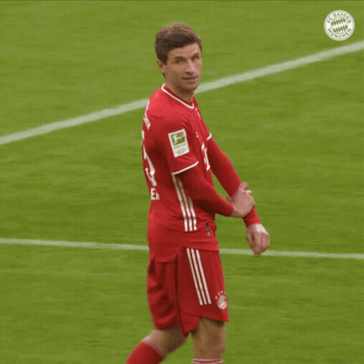Man In Bayern Munich Jersey On Field GIF