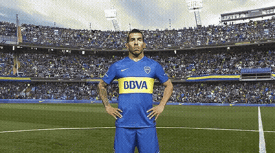Man In BBVA Jersey Standing On Field GIF