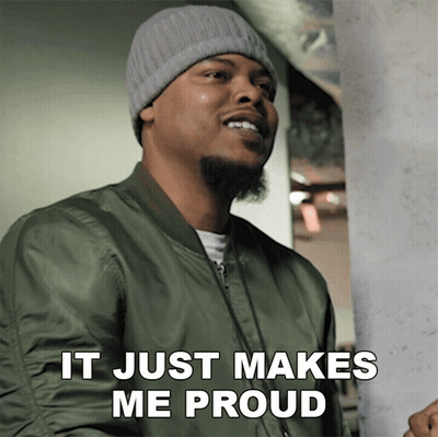 Man In Beanie And Bomber Jacket Says It Just Makes Me Proud GIF