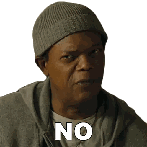 Man In Beanie And Grey Hoodie Says No Sticker