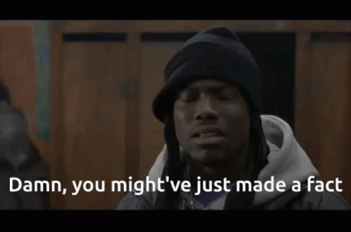 Man In Beanie And Hoodie Saying Damn GIF