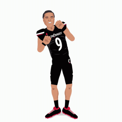 Man In Bearcats Jersey Being Interviewed GIF