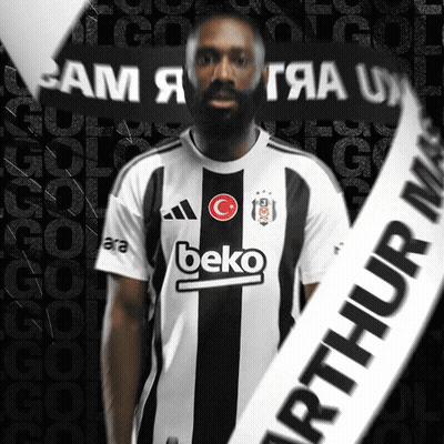 Man In Beko Jersey In Front Of Arthur Banner GIF