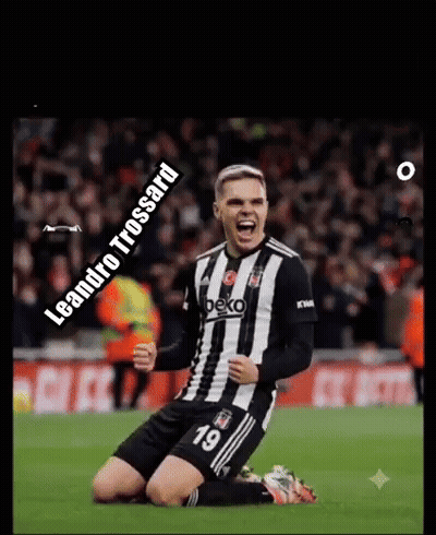 Man In Beko Jersey With Glitch Effect GIF