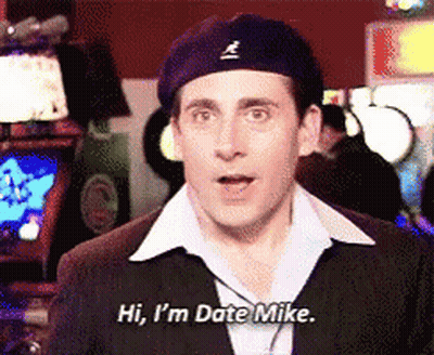 Man In Beret And Suit Saying Hi I'm Date Mike GIF