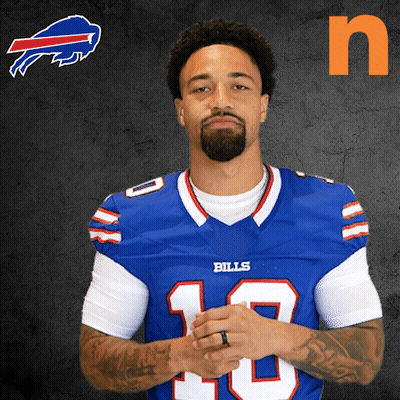 Man In Bills Jersey Number 10 GIF