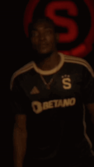 Man In Black Adidas Jersey With Betan GIF