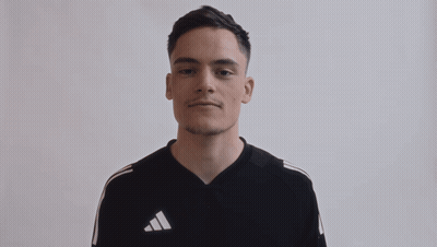 Man In Black Adidas Shirt Making Face GIF