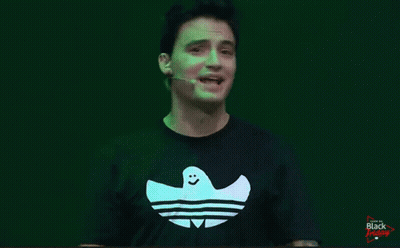 Man In Black Adidas Shirt GIF