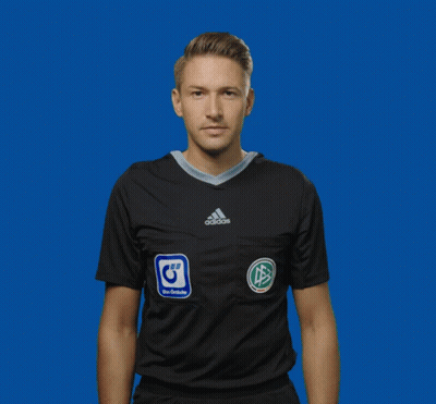 Man In Black Adidas Shirt Waving GIF
