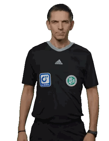 Man In Black Adidas Shirt With Sticker