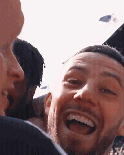 Man In Black Ally Shirt With Number 48 GIF