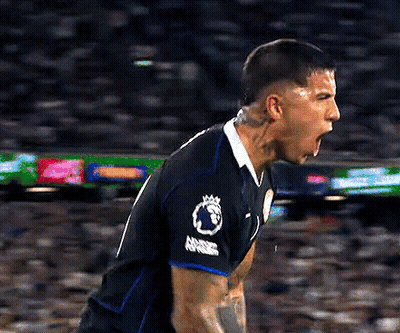 Man In Black And Blue Jersey Screaming Sports GIF