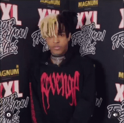 Man In Black And Red Revenge Hoodie GIF