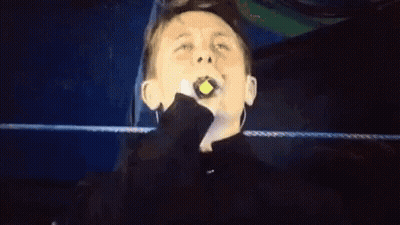 Man In Black And Red Shirt With Number 4 GIF