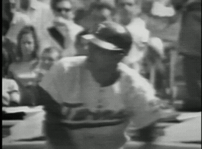 Man In Black And White Dodgers Uniform GIF