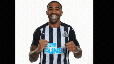 Man In Black And White Striped Shirt With Fun88 GIF