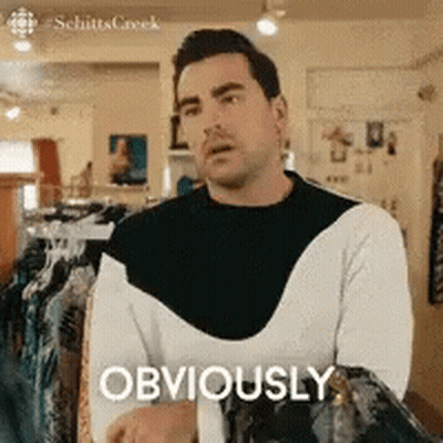 Man In Black And White Sweater Saying Obviously GIF