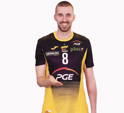 Man In Black And Yellow PGE Shirt GIF