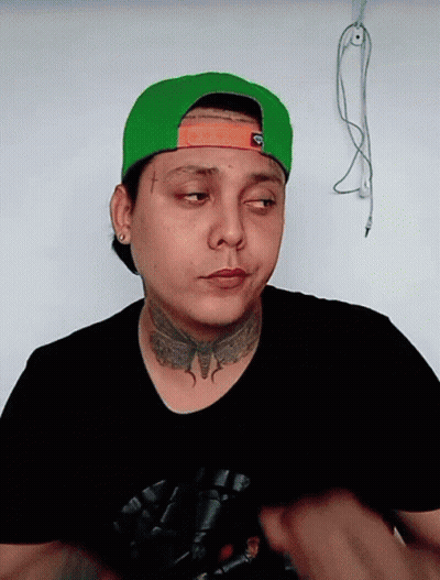 Man In Black And Yellow Shirt Saying PGE GIF
