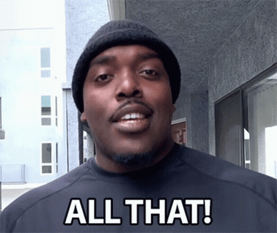 Man In Black Beanie Saying All That GIF