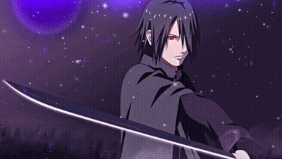 Man In Black Cape Holding Sword GIF